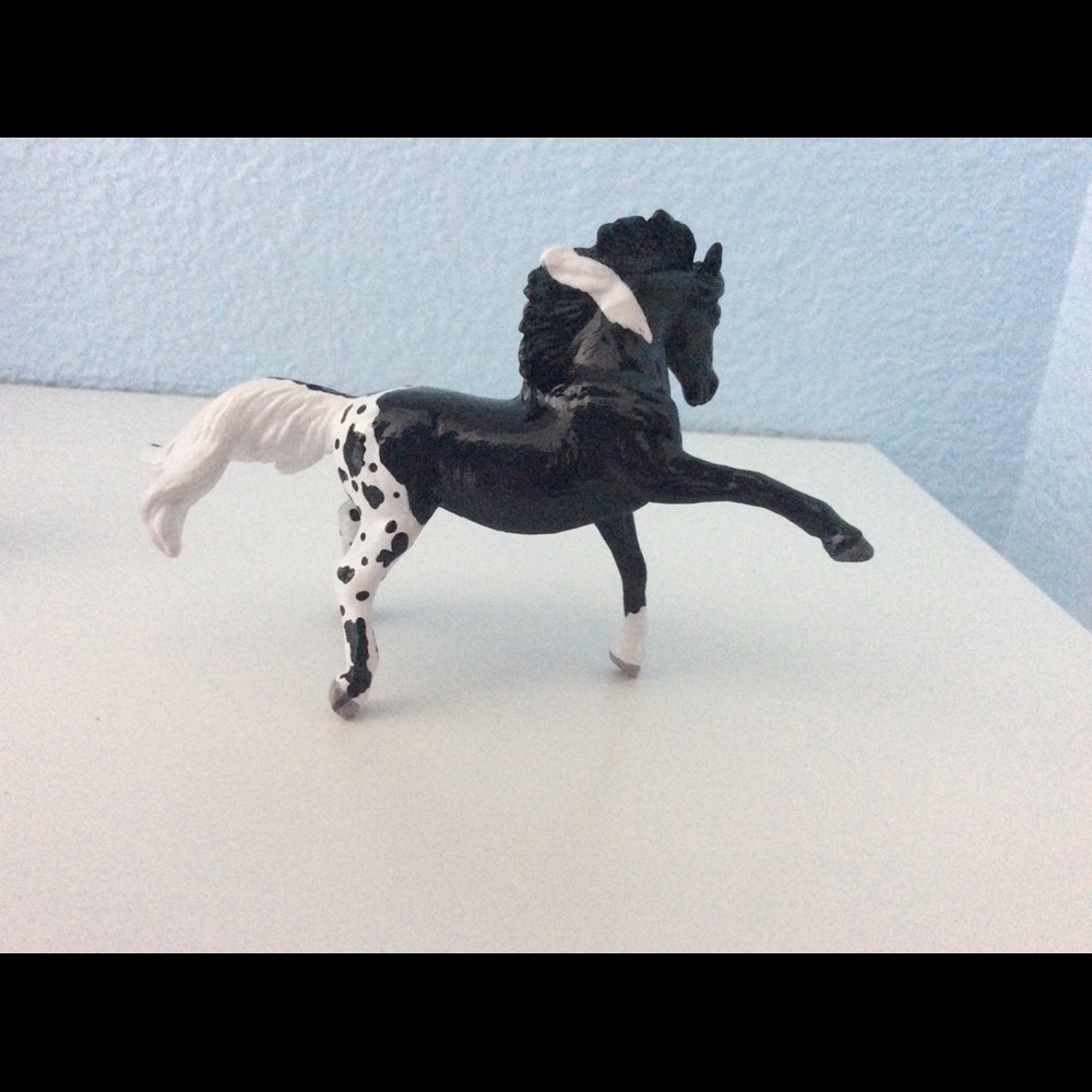 Two custom Breyer horse stable mates